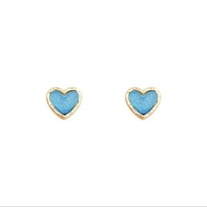 Heart stud earring